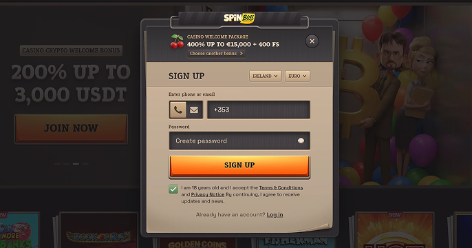 SpinBoss Registration